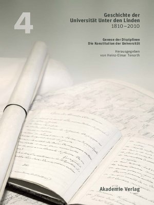 cover image of Geschichte der Universität Unter den Linden 1810-2010